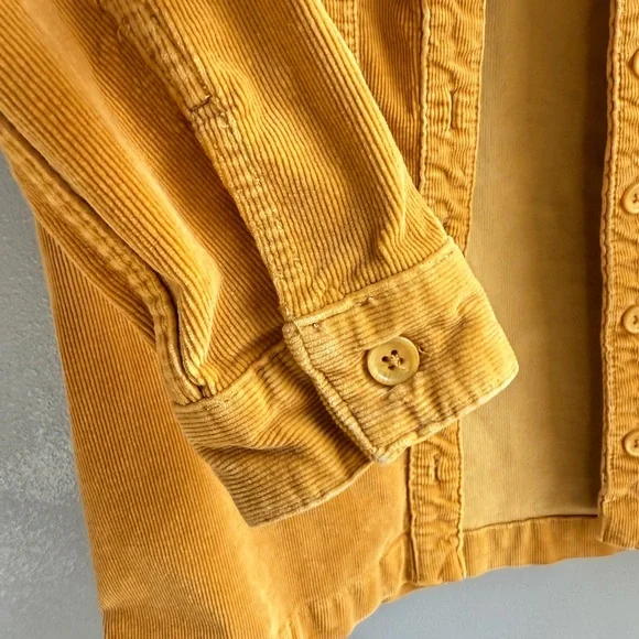 Pacsun Women's Mustard Corduroy  Button Up Jacket XS - Picture 4 of 6